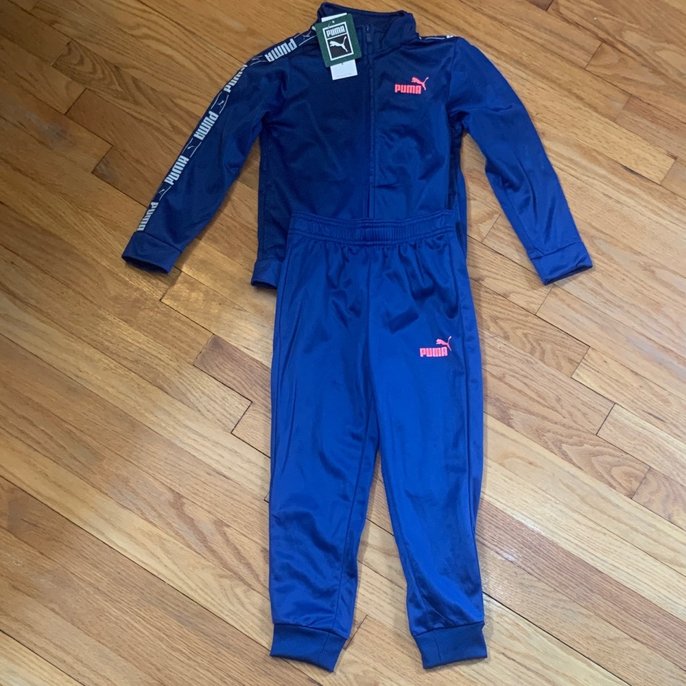 NWT Puma Blue Kids Tracksuit Size 6